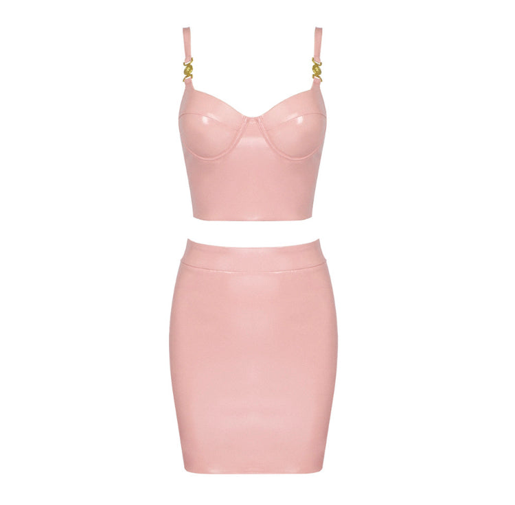 London Faux Leather Set Dress – A Kloset By Saget